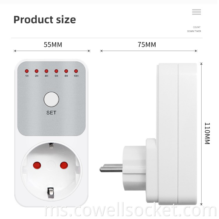 countdown socket product size show